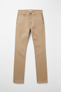 Beige Cotton Trousers For Men