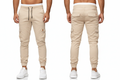 Beige Cargo Trousers For Men