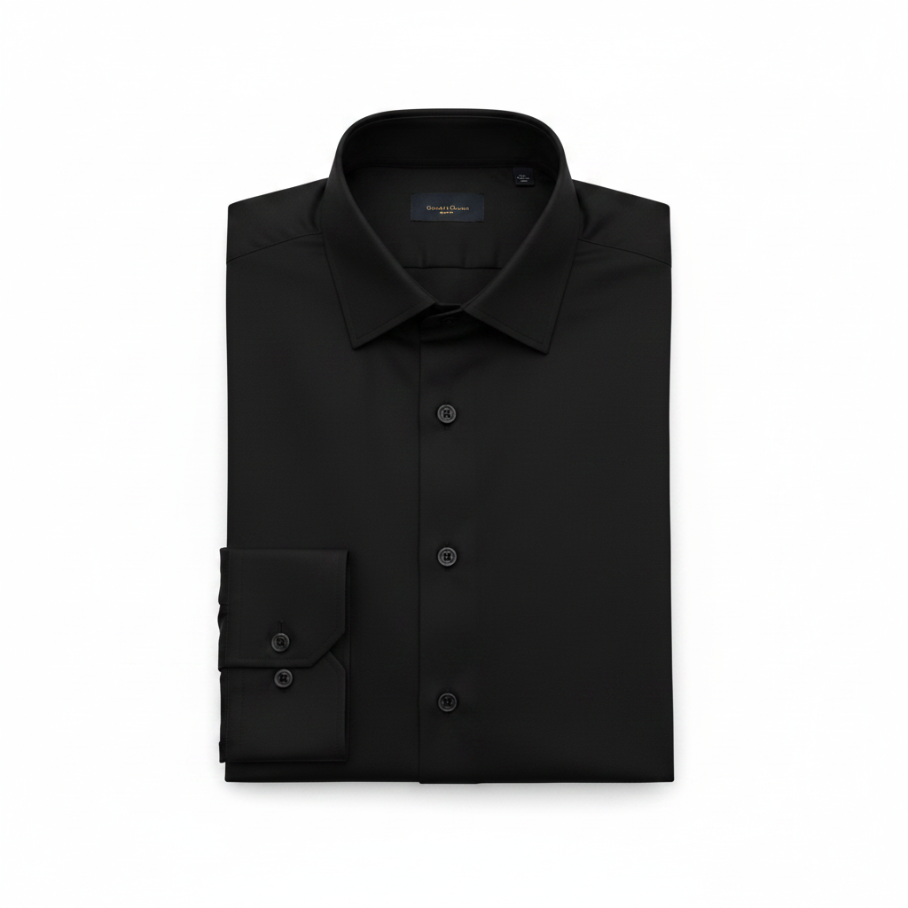 Plain Black Dress Shirt