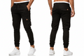 Black Cargo Trousers For Men