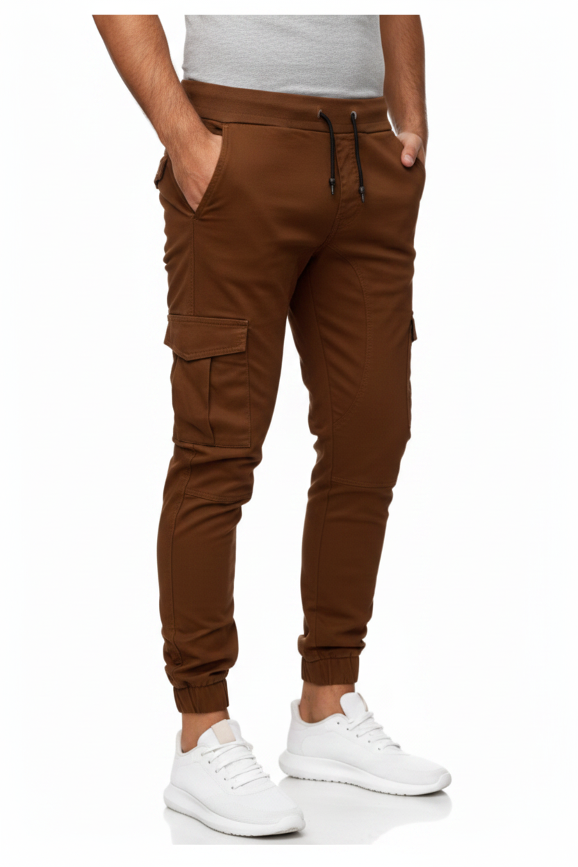 Brown Cargo Trousers For Men