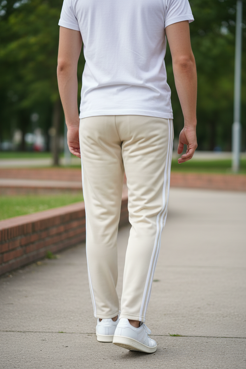 Cream China Trousers For Men