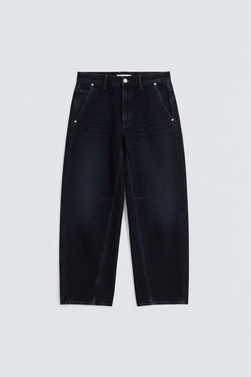 Midnight Navy Balloon Fit Jeans