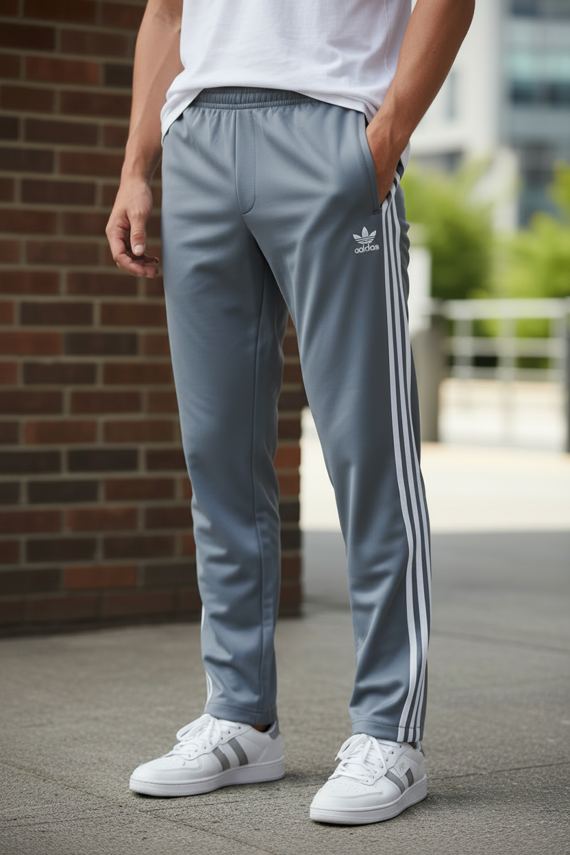 Gray China Trousers For Men