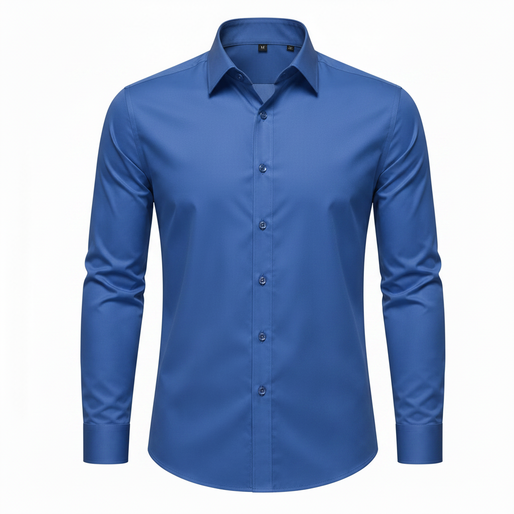 Plain Blue Dress Shirt