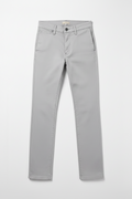 Light Gray Cotton Trousers For Men