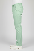 Light Green Cotton Trousers For Men