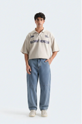 Medium-Blue Wash Balloon Fit Jeans