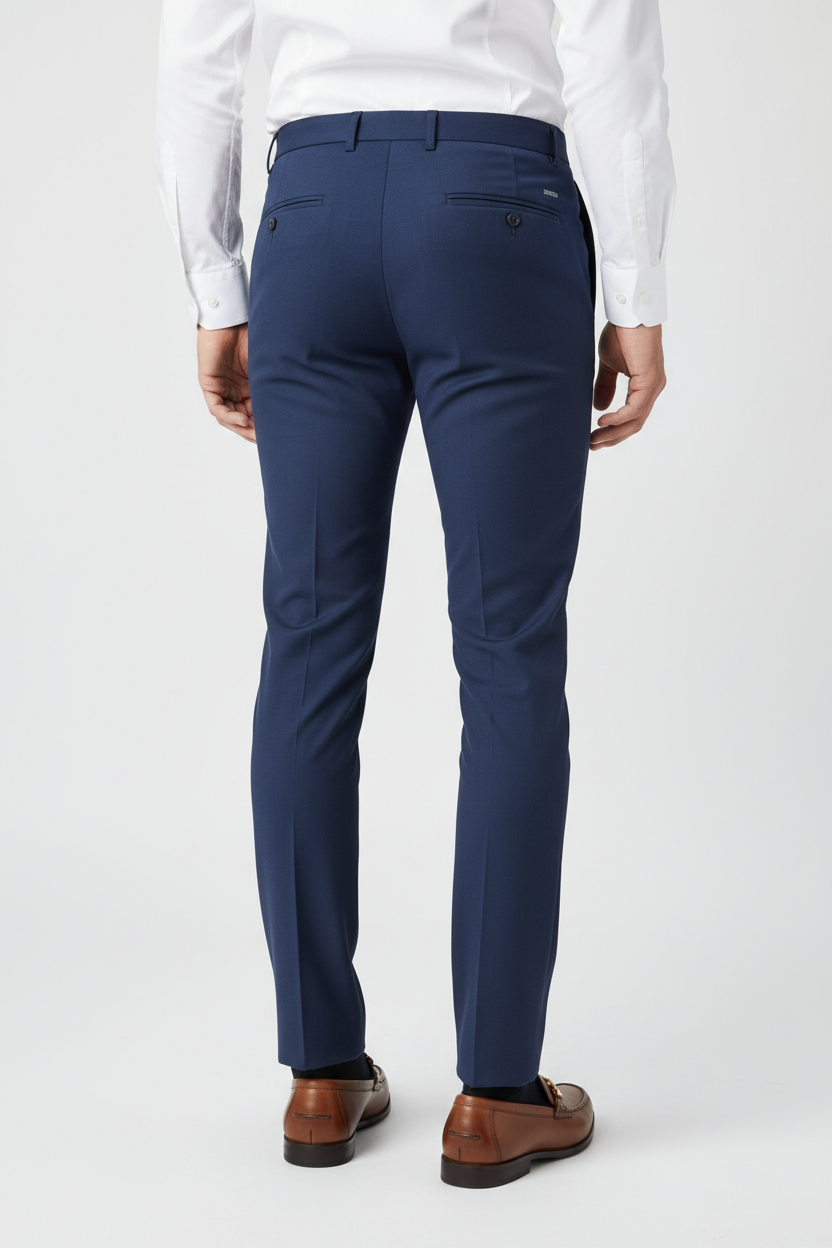 Navy Regular Fit Dress Pant