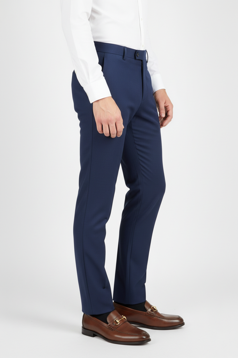 Navy Regular Fit Dress Pant