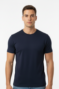 Plain Navy T-Shirt For Men