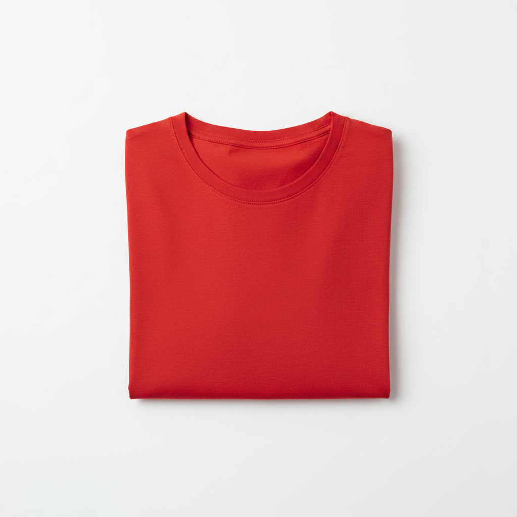Plain Red T-Shirt For Men