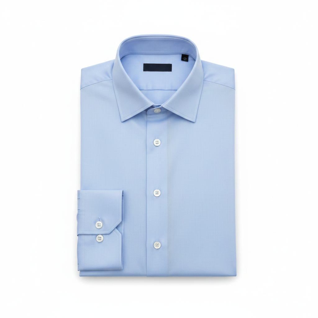 Plain Sky Blue Dress Shirt