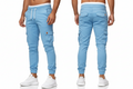 Sky Blue Cargo Trousers For Men