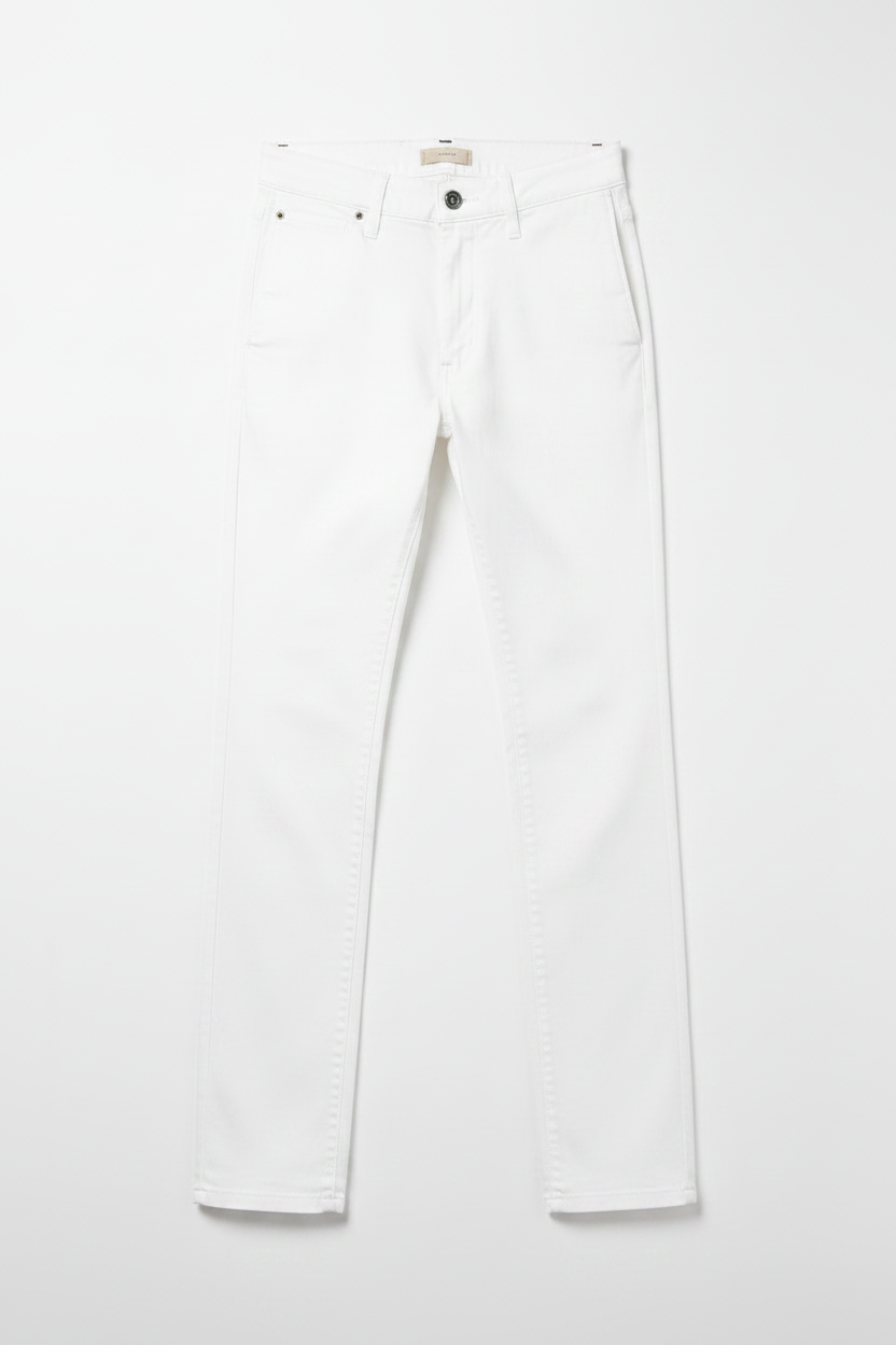 White Cotton Trousers For Men
