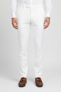 White Regular Fit Dress Pant