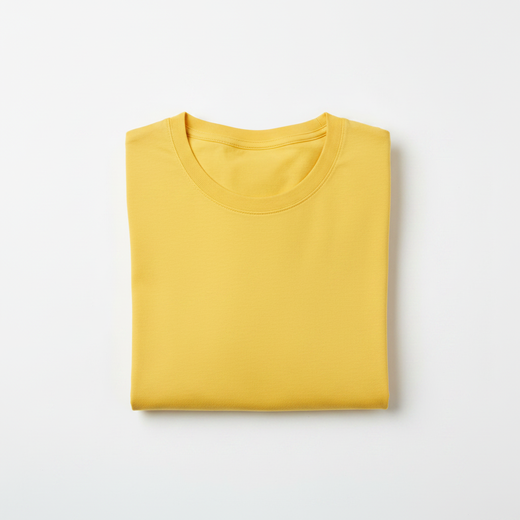 Plain Yellow T-Shirt For Men